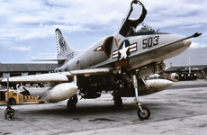 Douglas A-4C Skyhawk %22147755%22 VA-195 USS Bon Homme Richard June 1965 AIRH.png