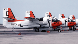 VT-28 at Corpus Christi, Texas flew the Tracker as a multi-engine trainer 1978 AIRH.png