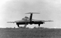 A 64 Squadron Gloster Javelin FAW9R landing at RAF Tengah in Singapore AIRH.png