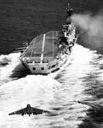 A Sea Vixen approaches the angled deck of Ark Royal HERF.png
