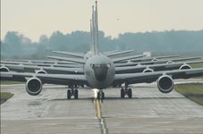  Re-engined KC-135R aircraft taxiing prior to takeoff. The new engines are CFM56-2 high-bypass...png