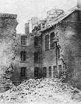 The 3.5 m 12 ft. wide hole blasted in the south wall of Amiens Prisonl.jpg