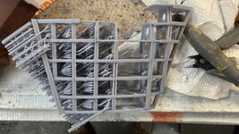 SG de-spruing the Lower Rudder Frame.jpg