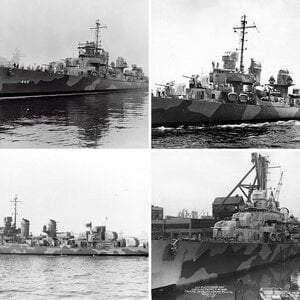 The US Fletcher-class destroyer