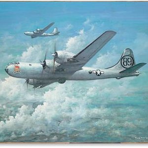 B-29 Bockscar Inbound to Nagasaki by Tony Fachet