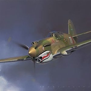 Curtiss P-40B  by Jack Fellows
