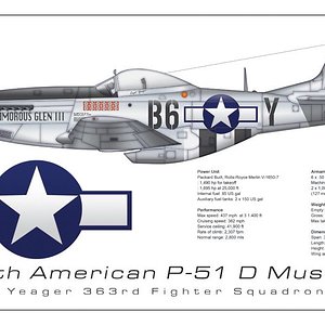 P-51 Glamoruous Glenn 3 - General Chuck Yeager