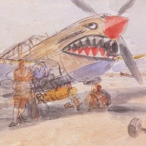 The Battle of Egypt, 1942. Bombing Up by Anthony Gross