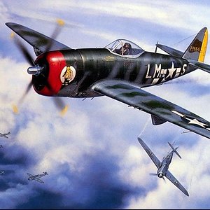P-47 vs. Bf-109s