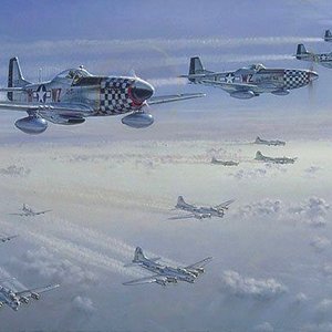 P-51, Guardian Angels by Jim Laurier 78th FG, Duxford, U.K.