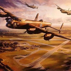 Lancaster, bomber force by Nicholas Trudgian.