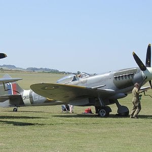 A Spitfire Mk XVIII at Duxford, UK 2003