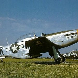 P-51s at their base.