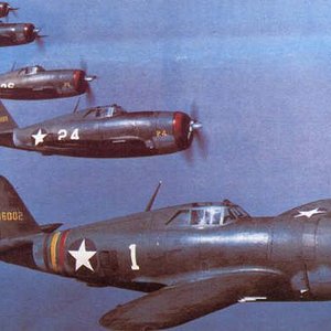 P-47s in formation