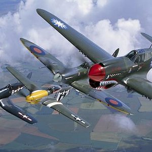 P-40, Spitfire, Mustang, Corsair