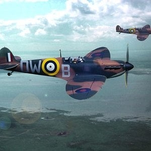 Spitfire Mk1 of No 610 Sqd