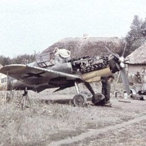 Me-109 being overhauled