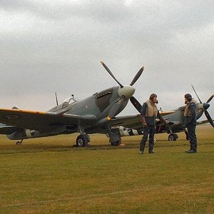 2 Spitfires at Duxford