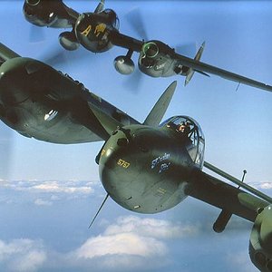Two P-38s.