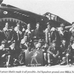 P-40 and crew