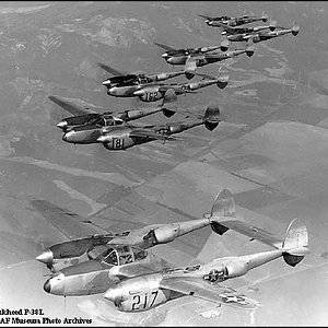 P-38L formation