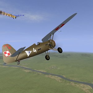 PZL P11c vs. Ju87 Stuka