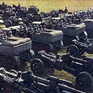 German artillery unit