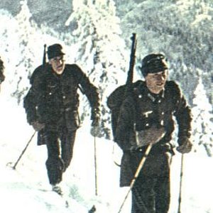 German alpinejager or ski troops