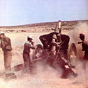 German artillery in the Desert