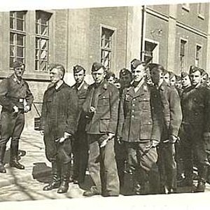 German Soldiers Lined up in Formation