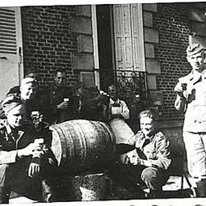 German Soldiers Drinking Beer
