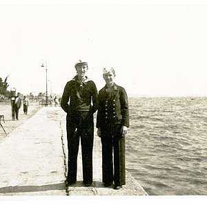 German Sailors on quayside
