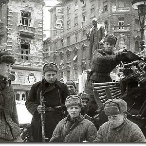 Soviet Soldiers in Budapest 1945