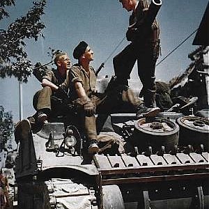 Canadian Sherman Tank, in Normandy.