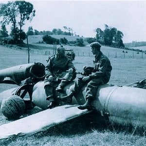 Crashed V1 Flying bomb