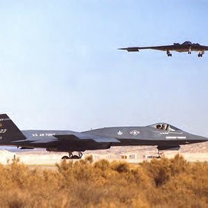 Northrop YF-23 and B-2