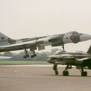 Vulcan with Jaguar in foreground