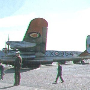 Lancaster 10MP prang, RCAF Torbay, 1954