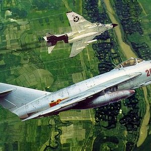 MiG-17 and F-4 Phantom