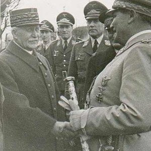 Henri Pétain (1856-1950) and Hermann Göring (1893-1946)