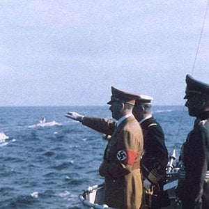 Hitler inspecting U-boats