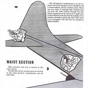 B-17 waist and tail gunner