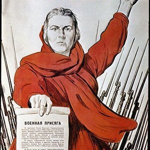 World War Two Russian Propaganda Poster