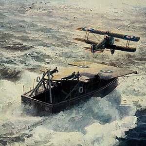 Just Airborne at Sea, by Keith Ferris