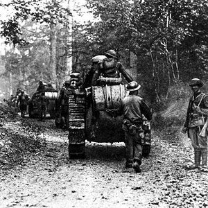 Tanks in a forest