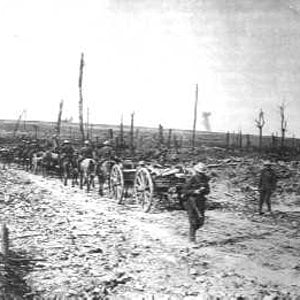 The devastation of Delville Wood. September, 1916.
