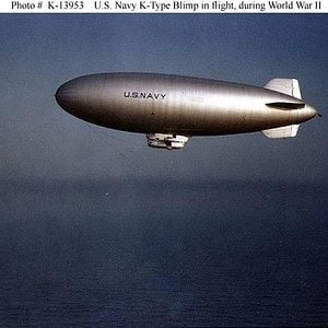 A US Navy blimp
