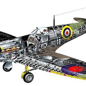Supermarine Spitfire early Mk Cutaway