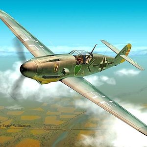 Bf 109 JG-54 Green Heart Squadron by Frank P Williamson 800 x 600