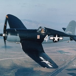 Goodyear Corsair in flight 800 x 600